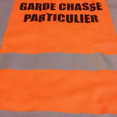 Gilet fluo Garde chasse particulier